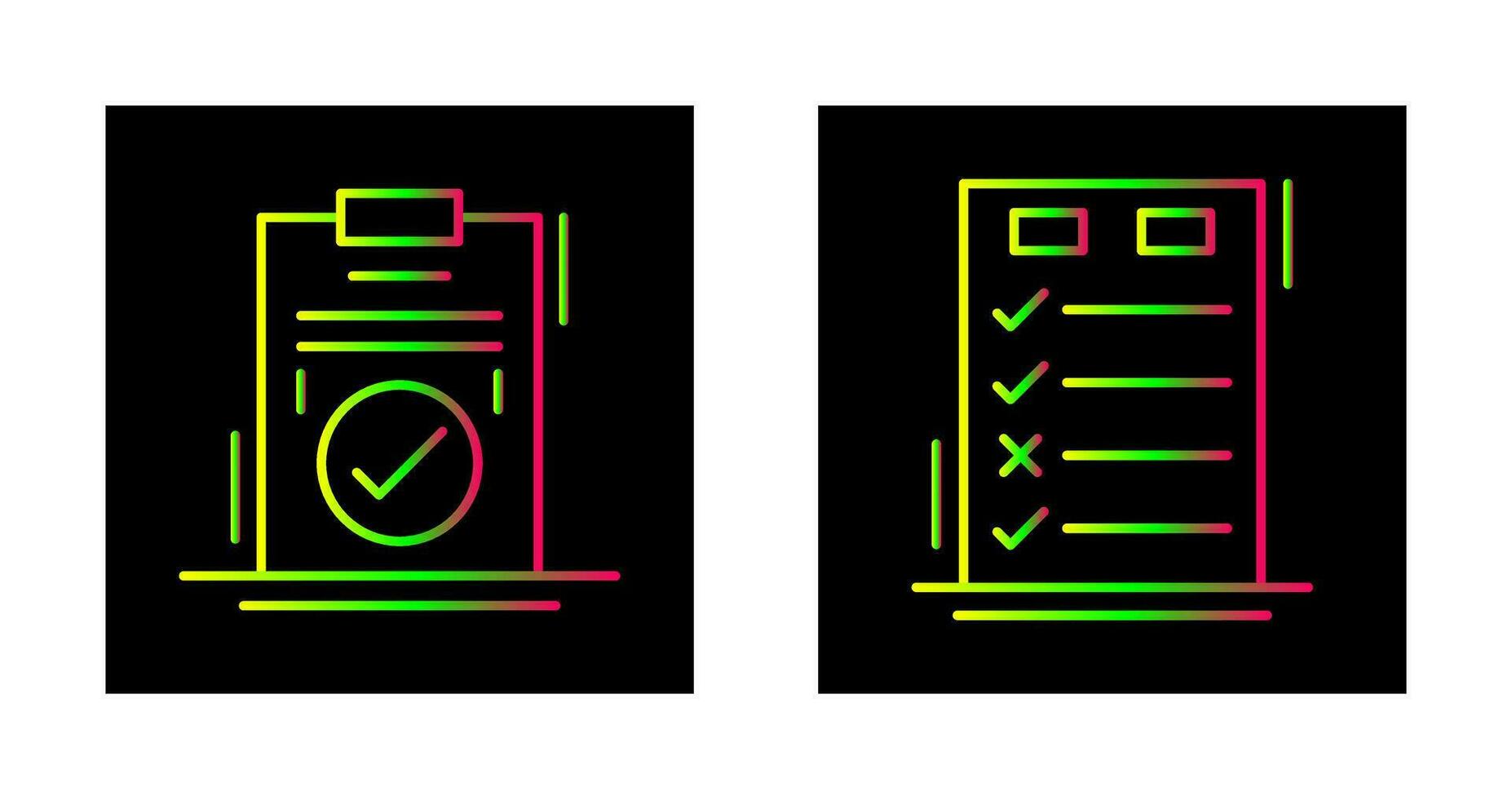 Today to Done Check List and Checkmark Icon vector