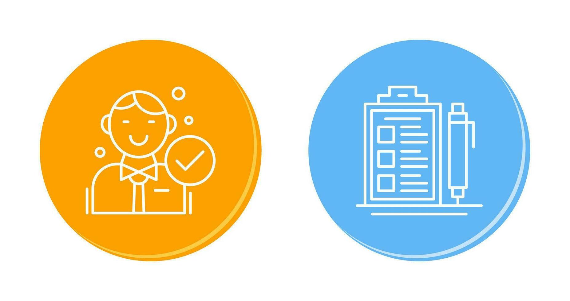 Hire and Check List Icon vector