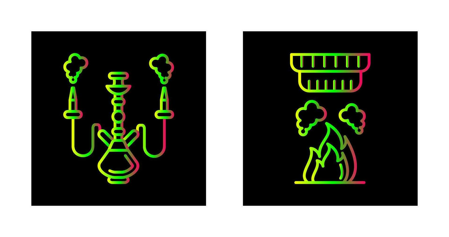 Shisha and Smoke Detector Icon vector