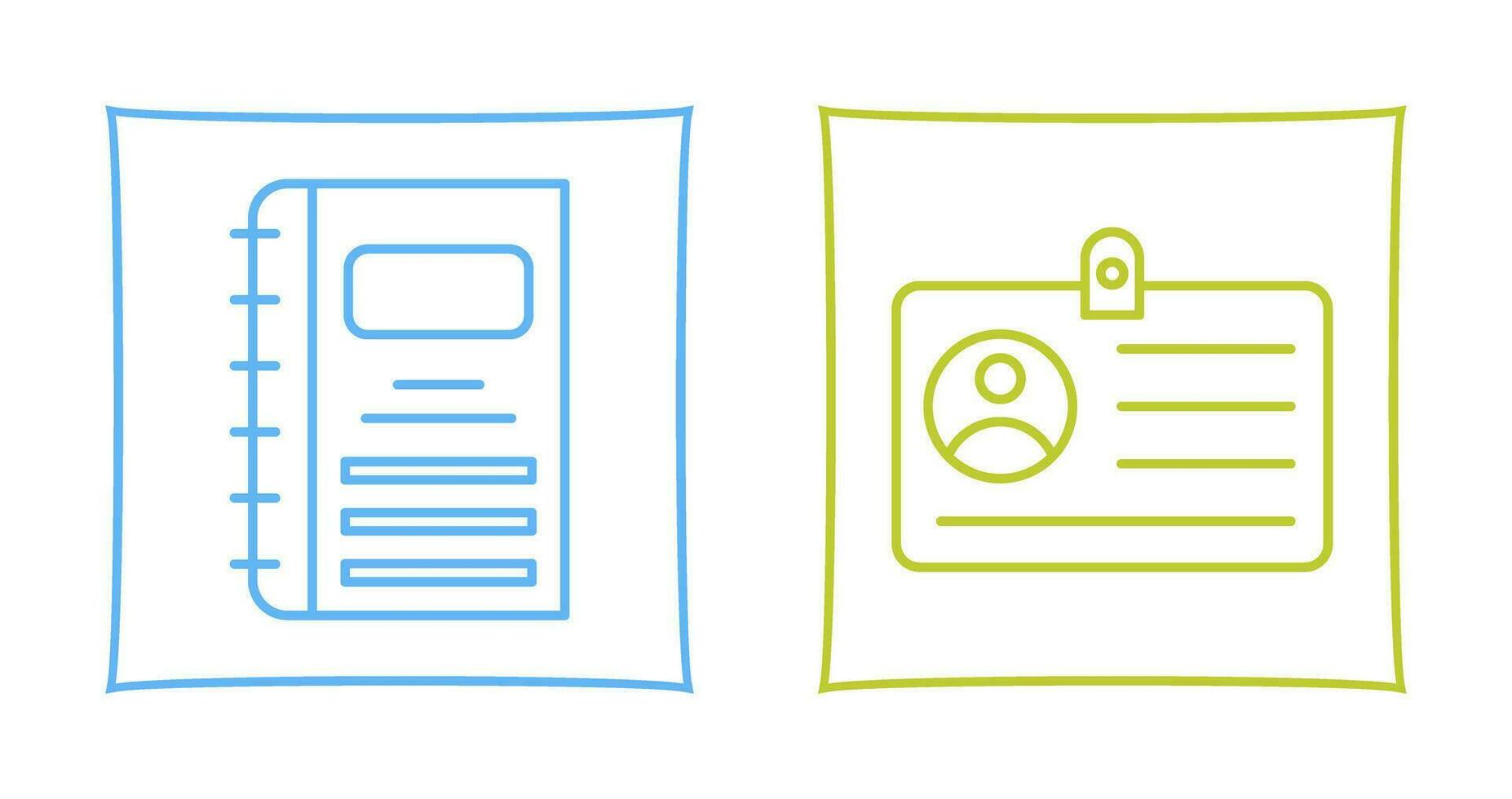 Notebook and CardSnack and Money Icon vector