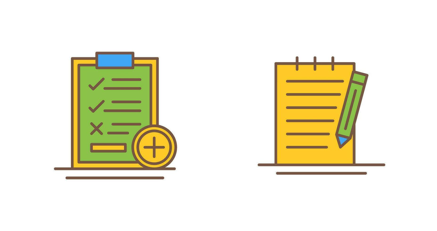 Medical Examination List and Check Up List Icon vector