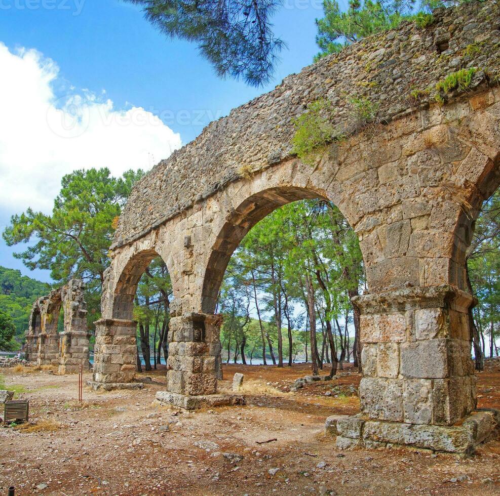 Roman aqueduct PhaselisTurkey photo