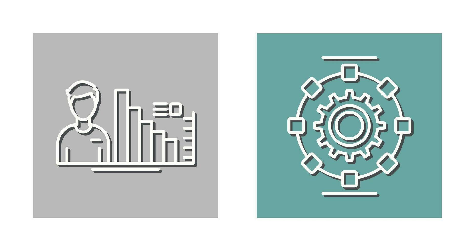 Consulting and Automated  Icon vector
