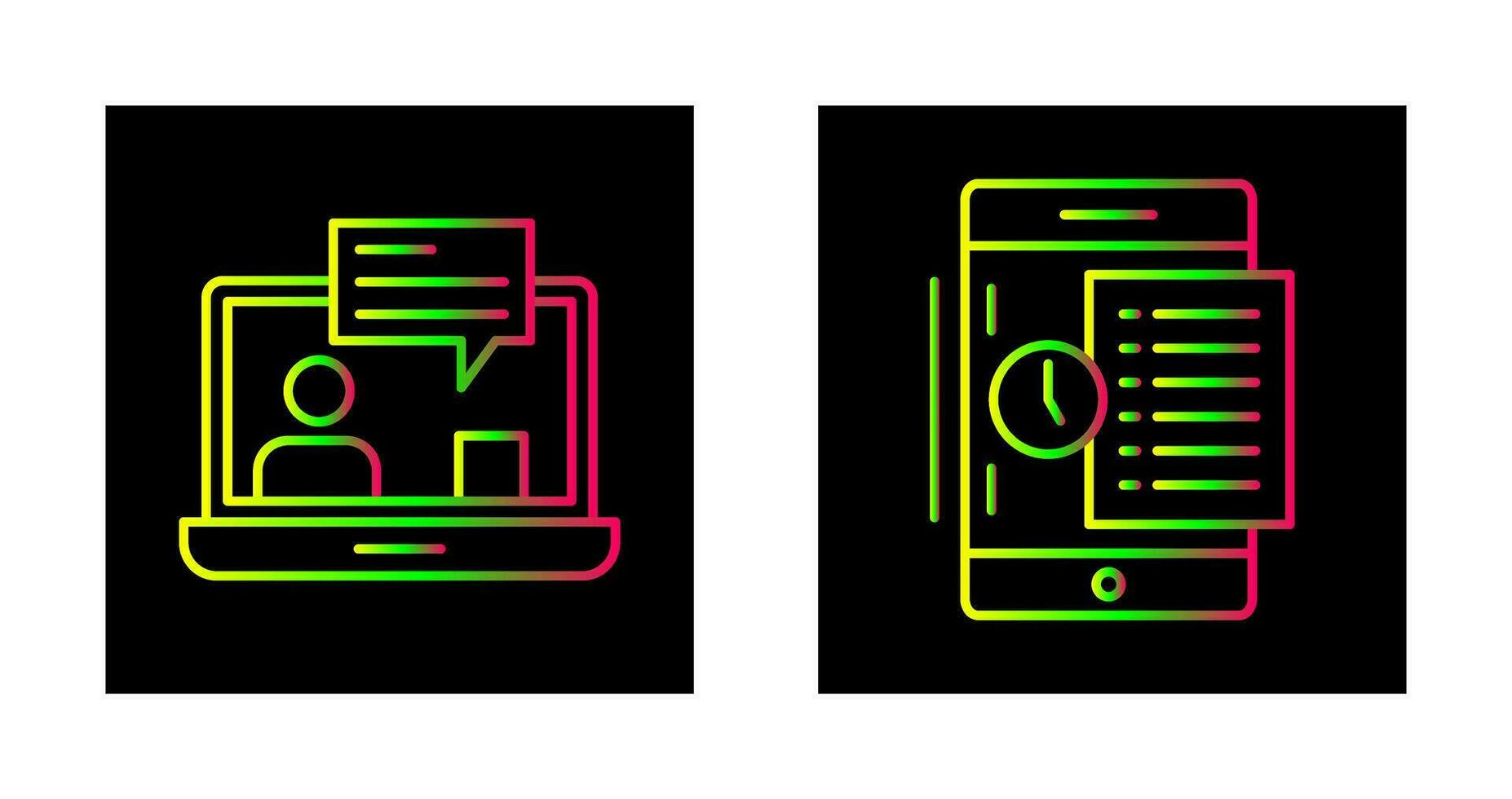 Coaching and Online  Icon vector