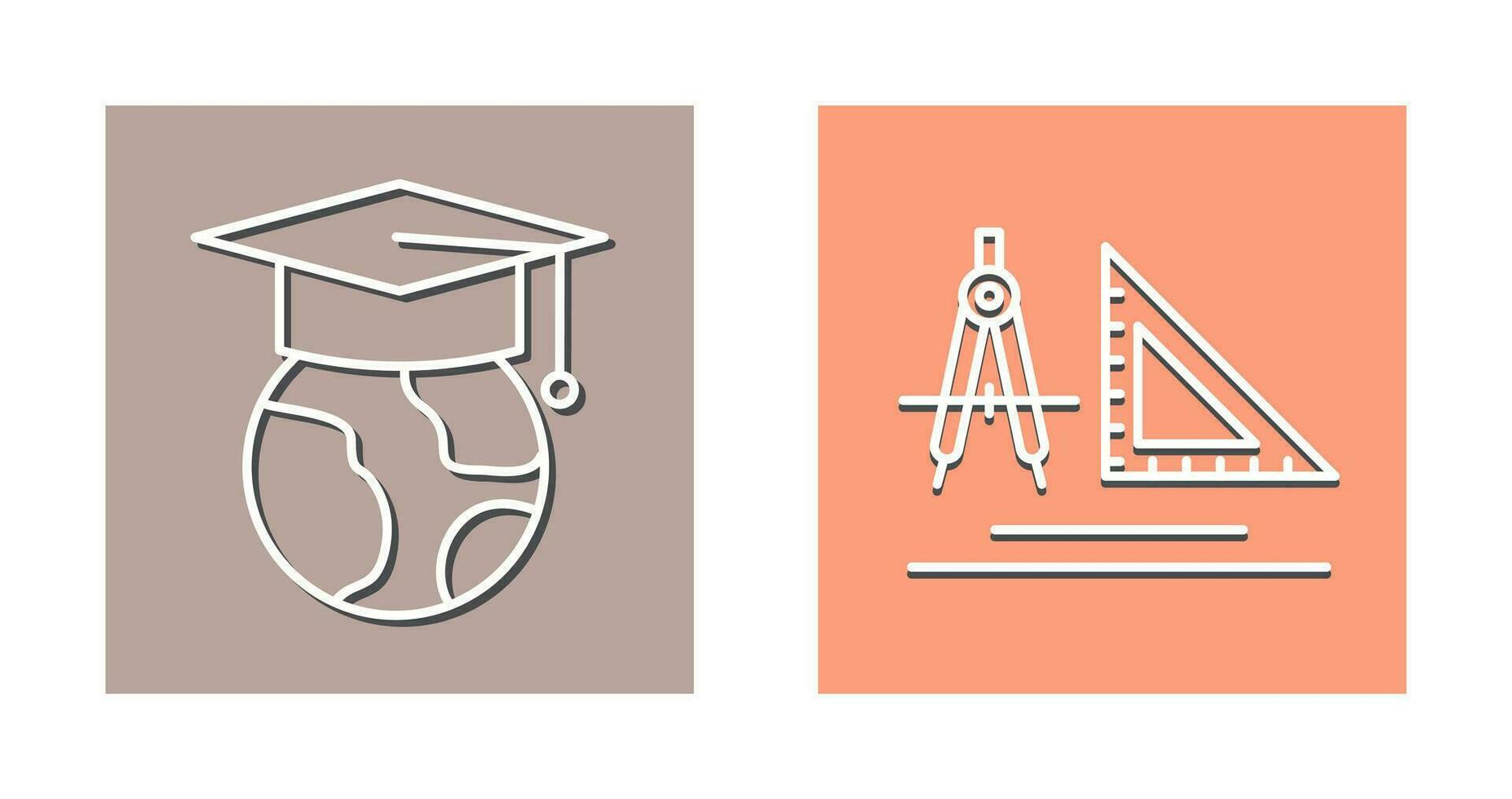Earth and Compass Icon vector