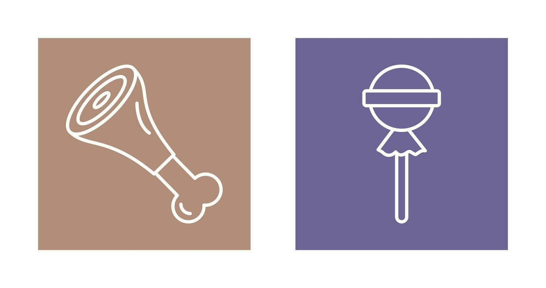 Meat and Candy Icon vector