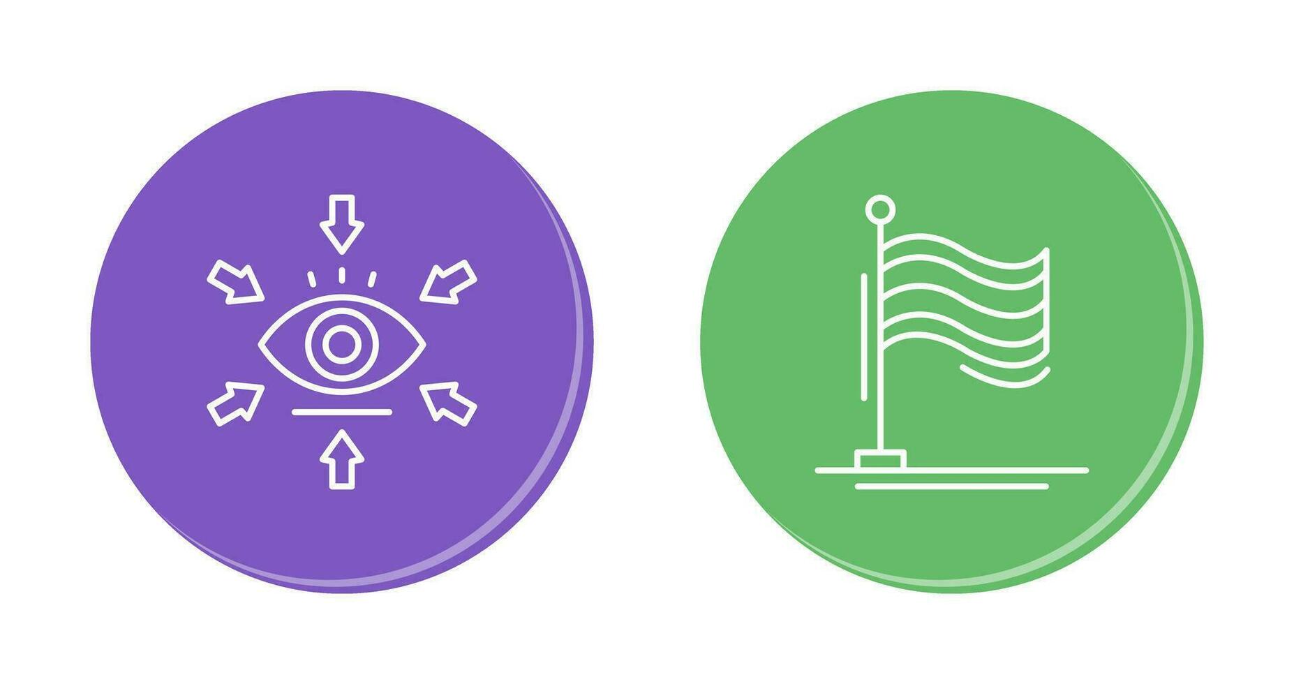 Visualization and Flag Icon vector