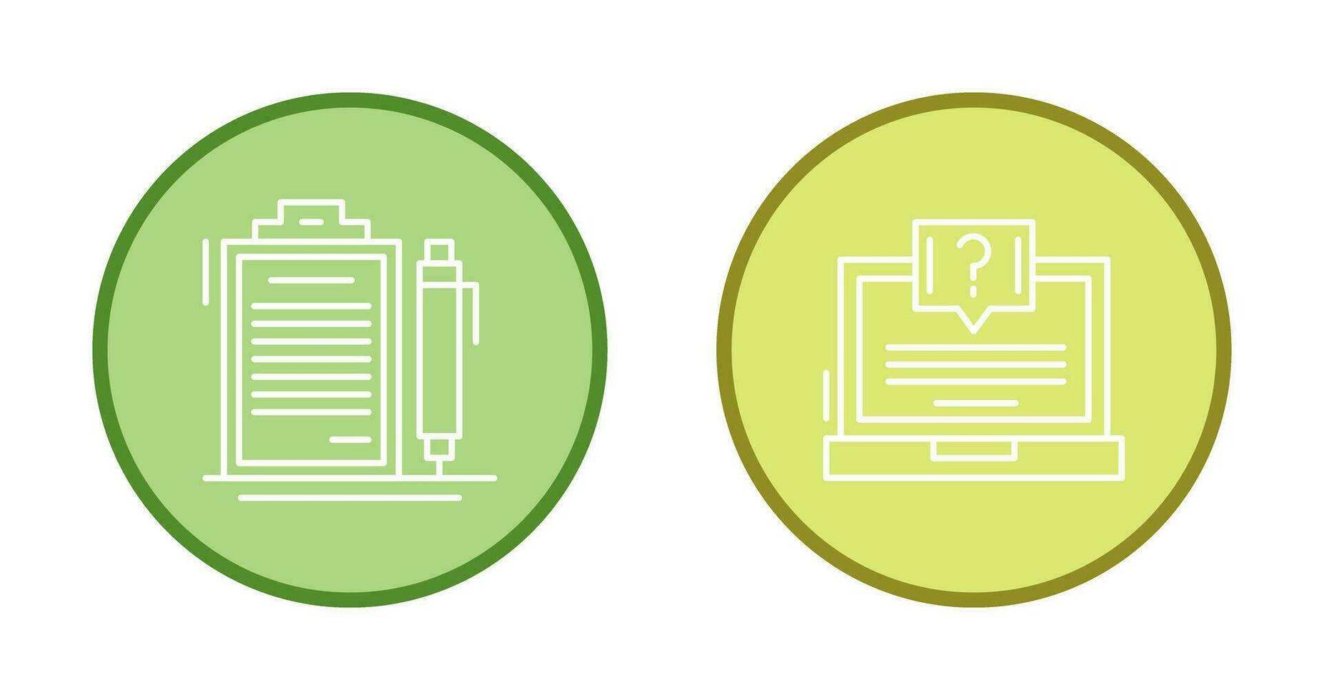 Contract and Question Icon vector