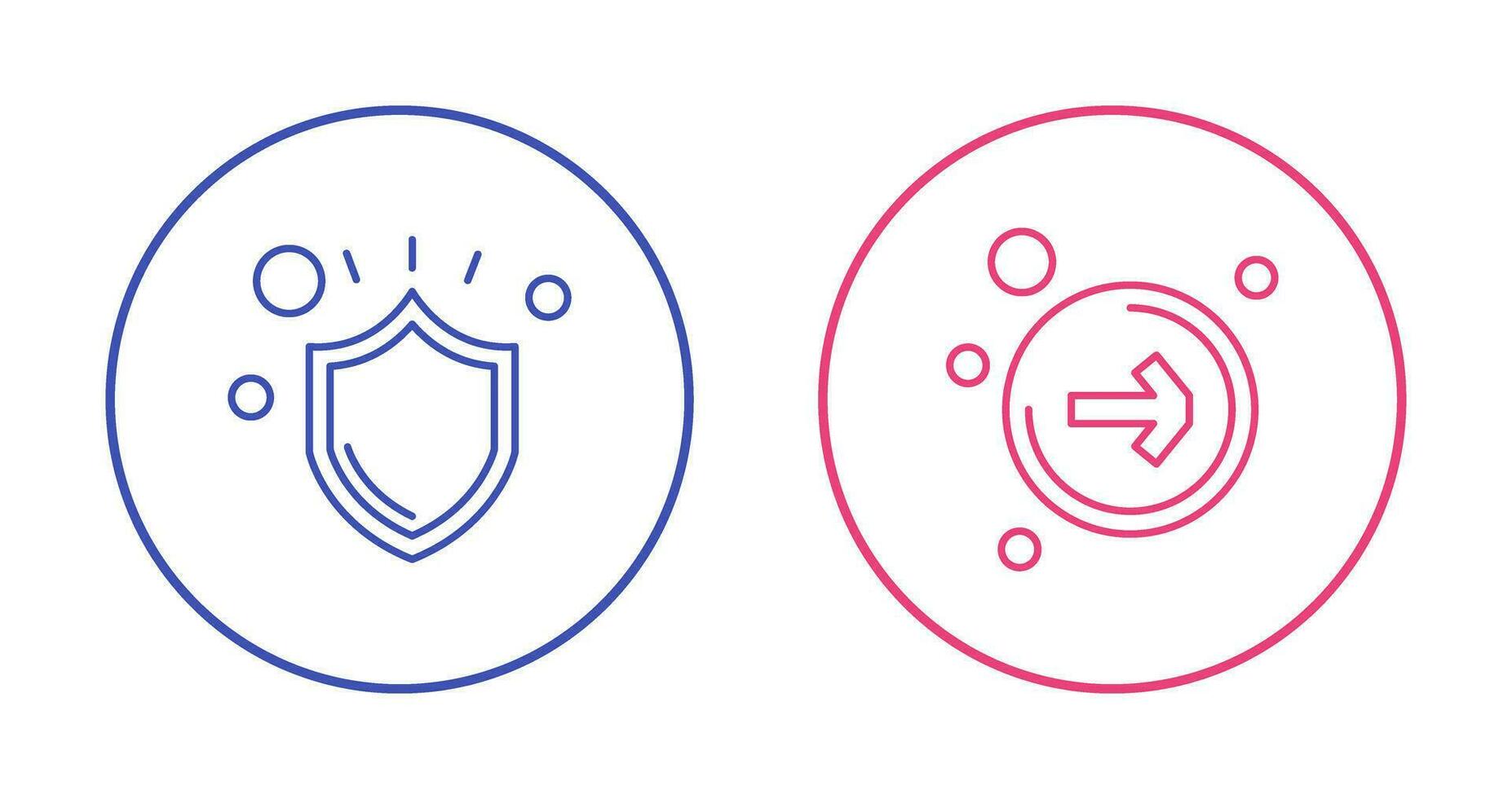 Shield and Right  Icon vector