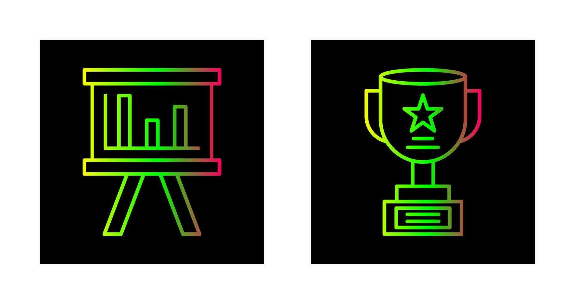 Board and Trophy Icon vector