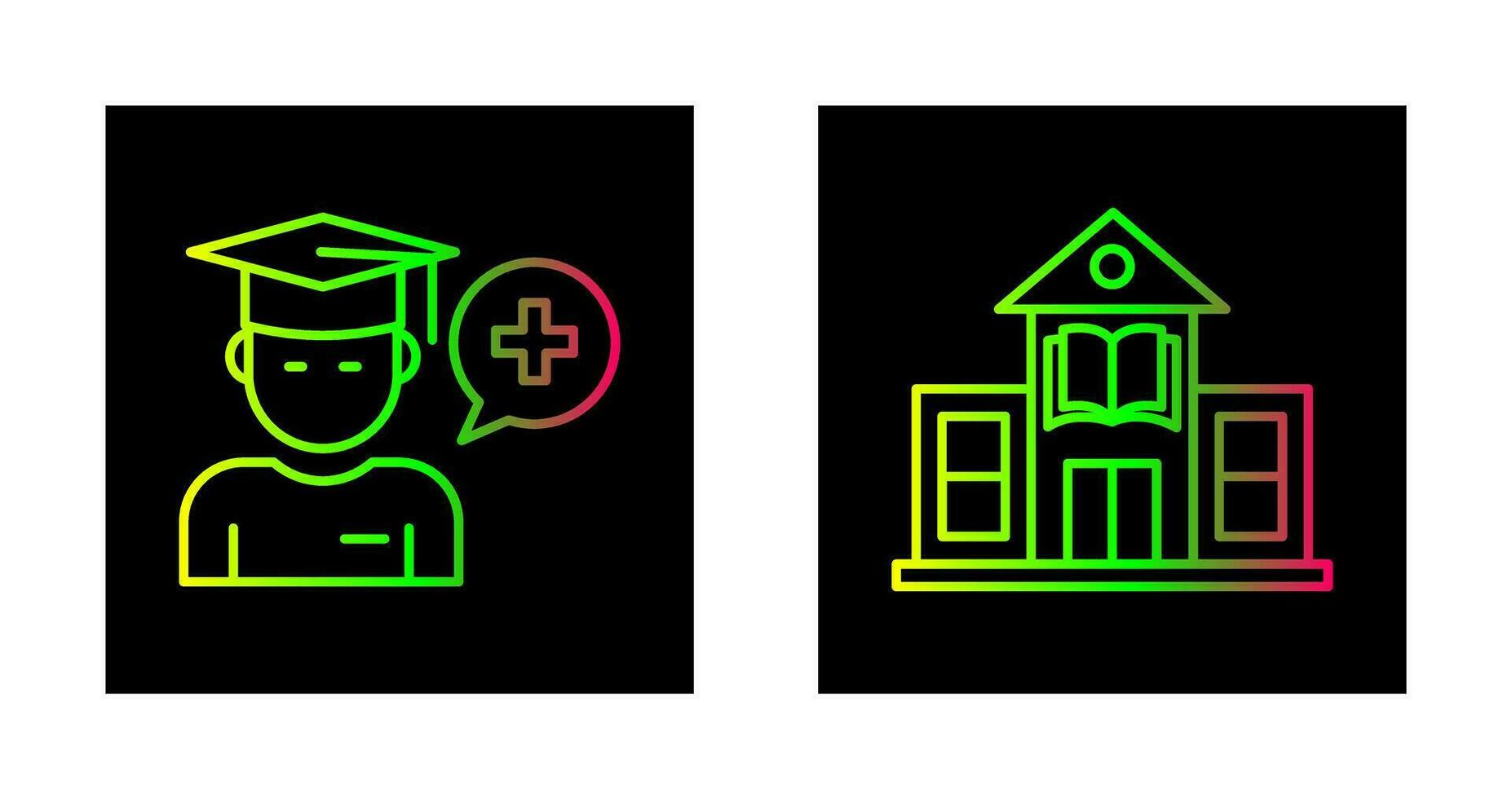 Medicine Faculty and Library Building Icon vector