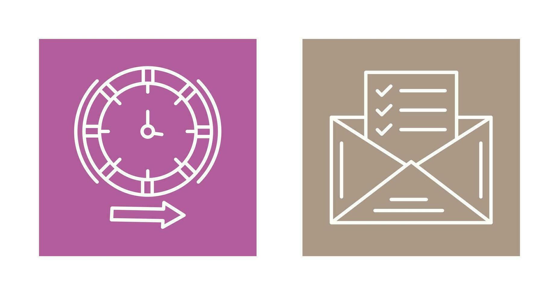 Direction and Check List Icon vector
