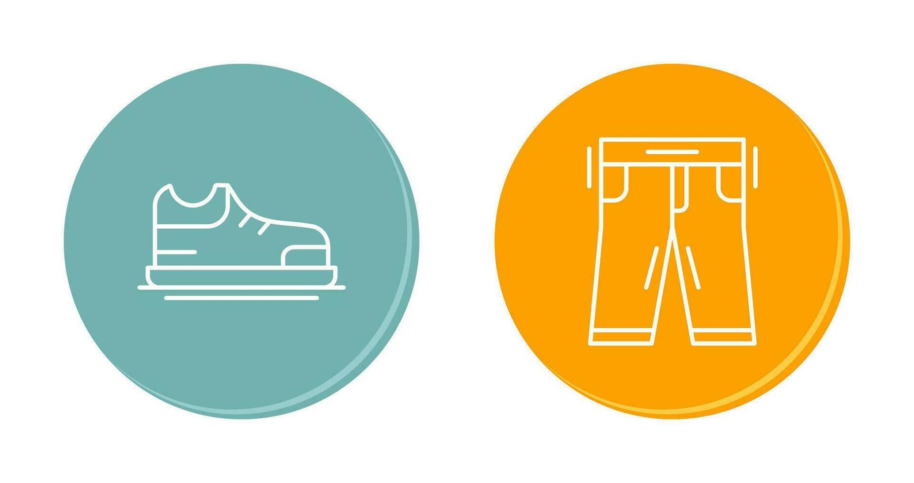 Zapatos y pantalones icono vector