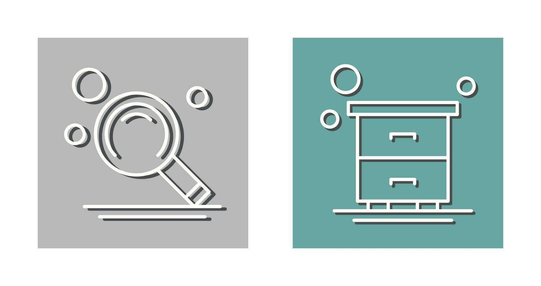 Search and Table Icon vector