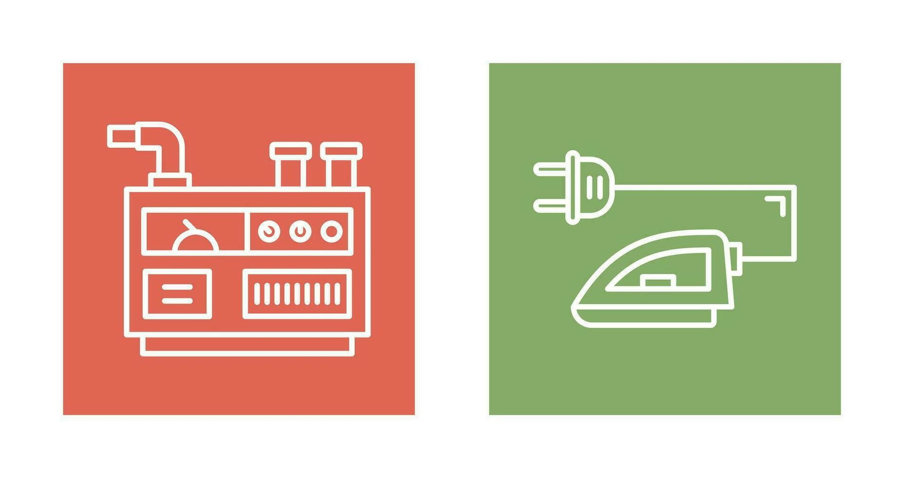 Generator and Iron Icon vector