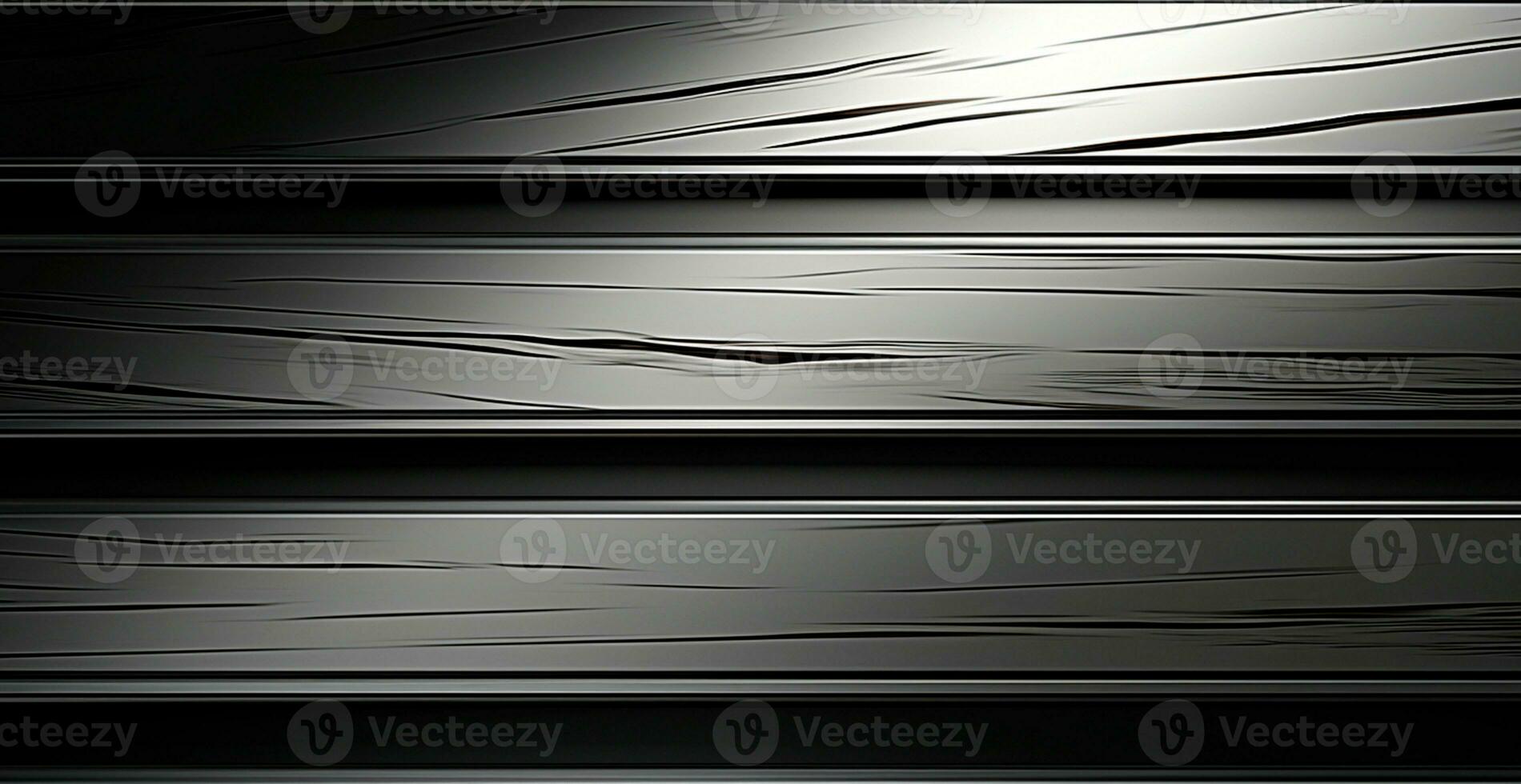 Panoramic metal texture, steel silver background - AI generated image photo