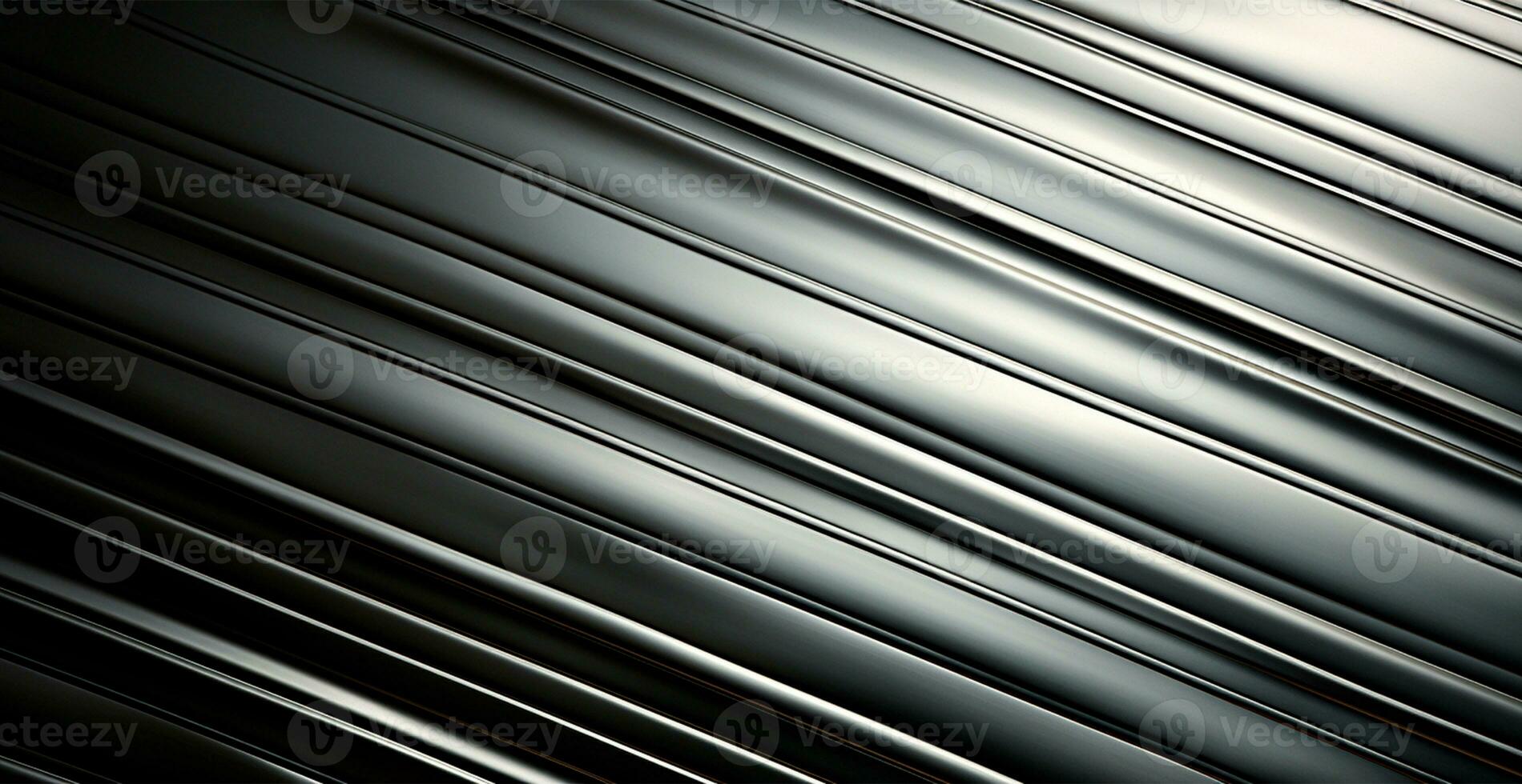 Panoramic metal texture, steel silver background - AI generated image photo