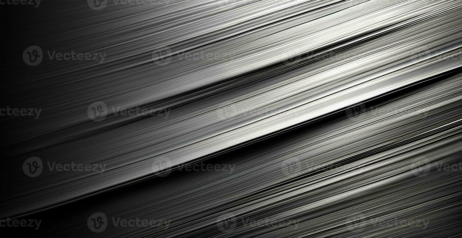 Panoramic metal texture, steel silver background - AI generated image photo