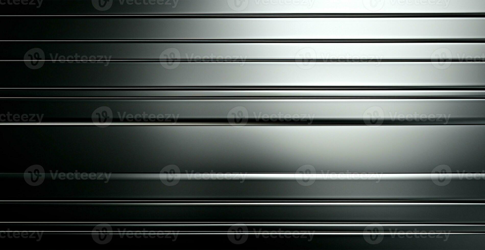 Panoramic metal texture, steel silver background - AI generated image photo