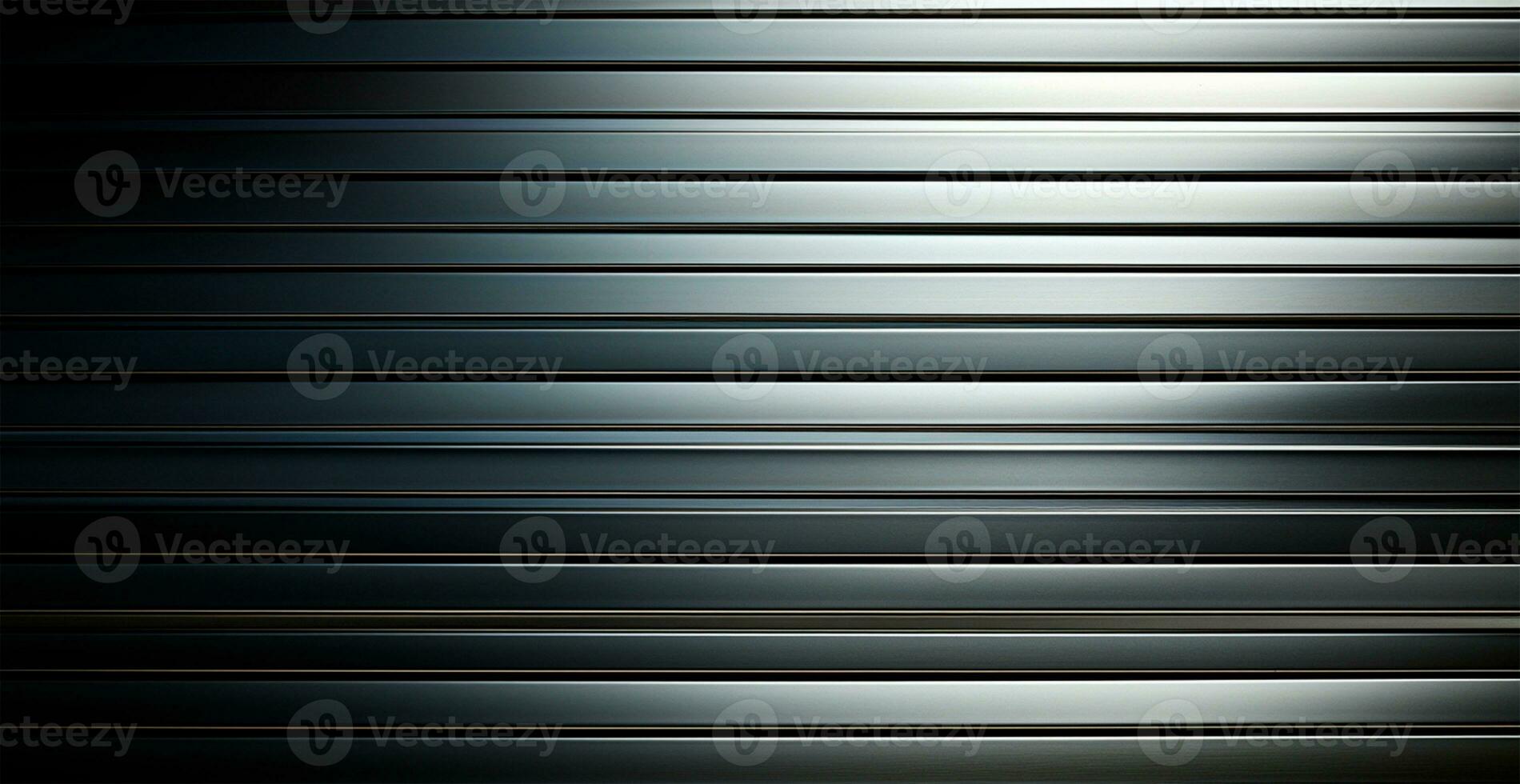 Panoramic metal texture, steel silver background - AI generated image photo