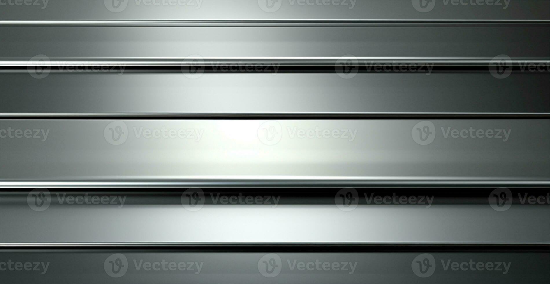 Panoramic metal texture, steel silver background - AI generated image photo