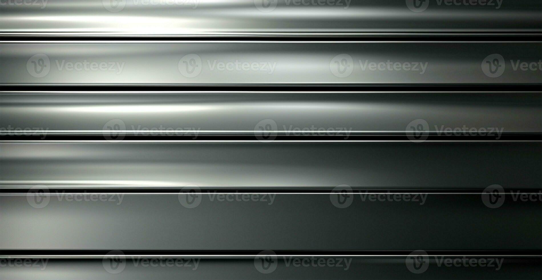 Panoramic metal texture, steel silver background - AI generated image photo