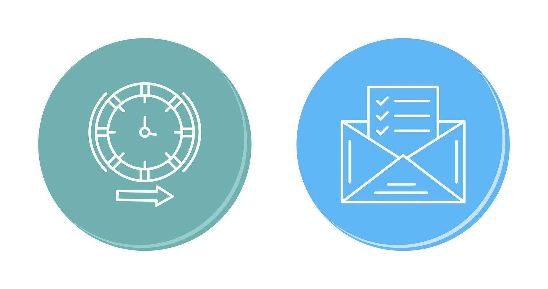 Direction and Check List Icon vector