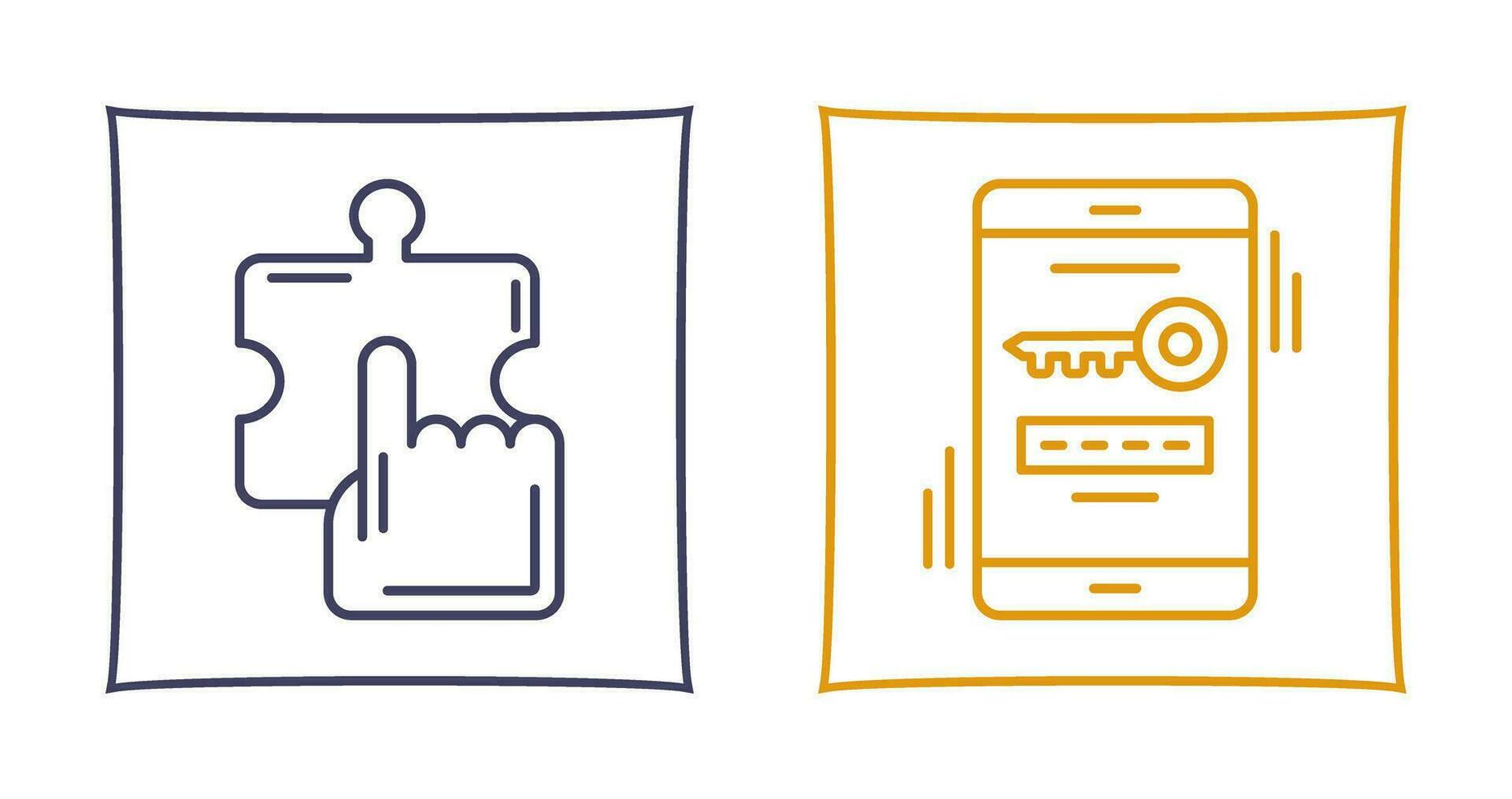Quick Selection and One Time Password Icon vector