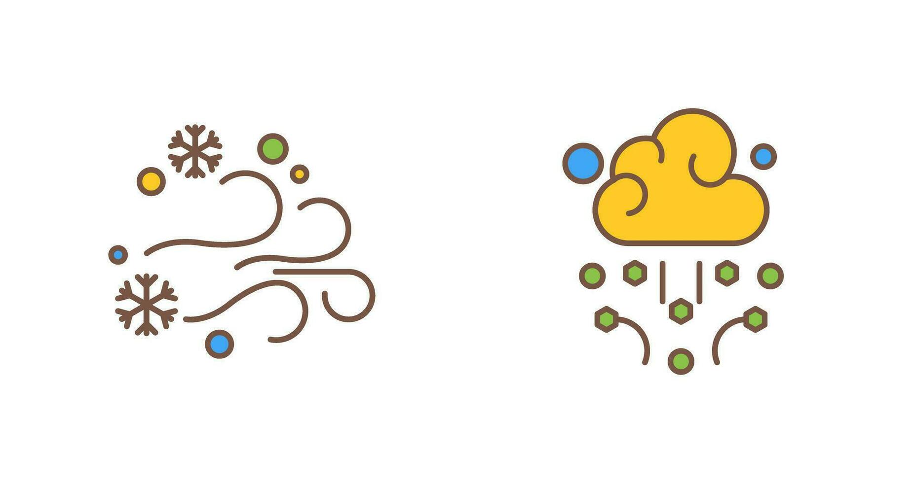 Blizzard and Hail Icon vector