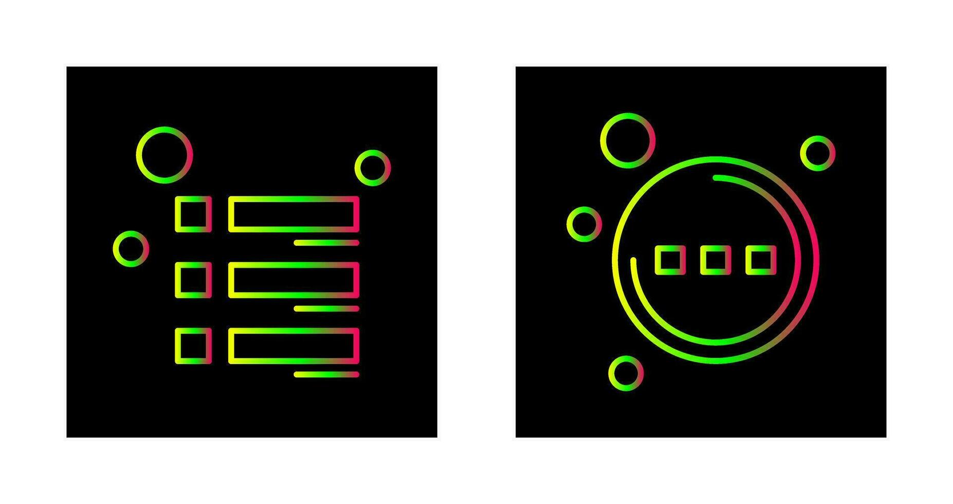 Menu and More Icon vector