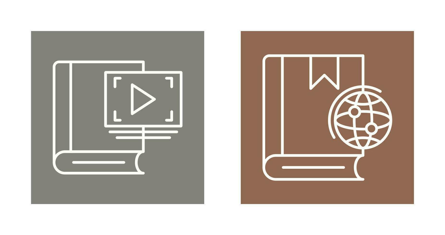 Video Recorder and Globel Icon vector