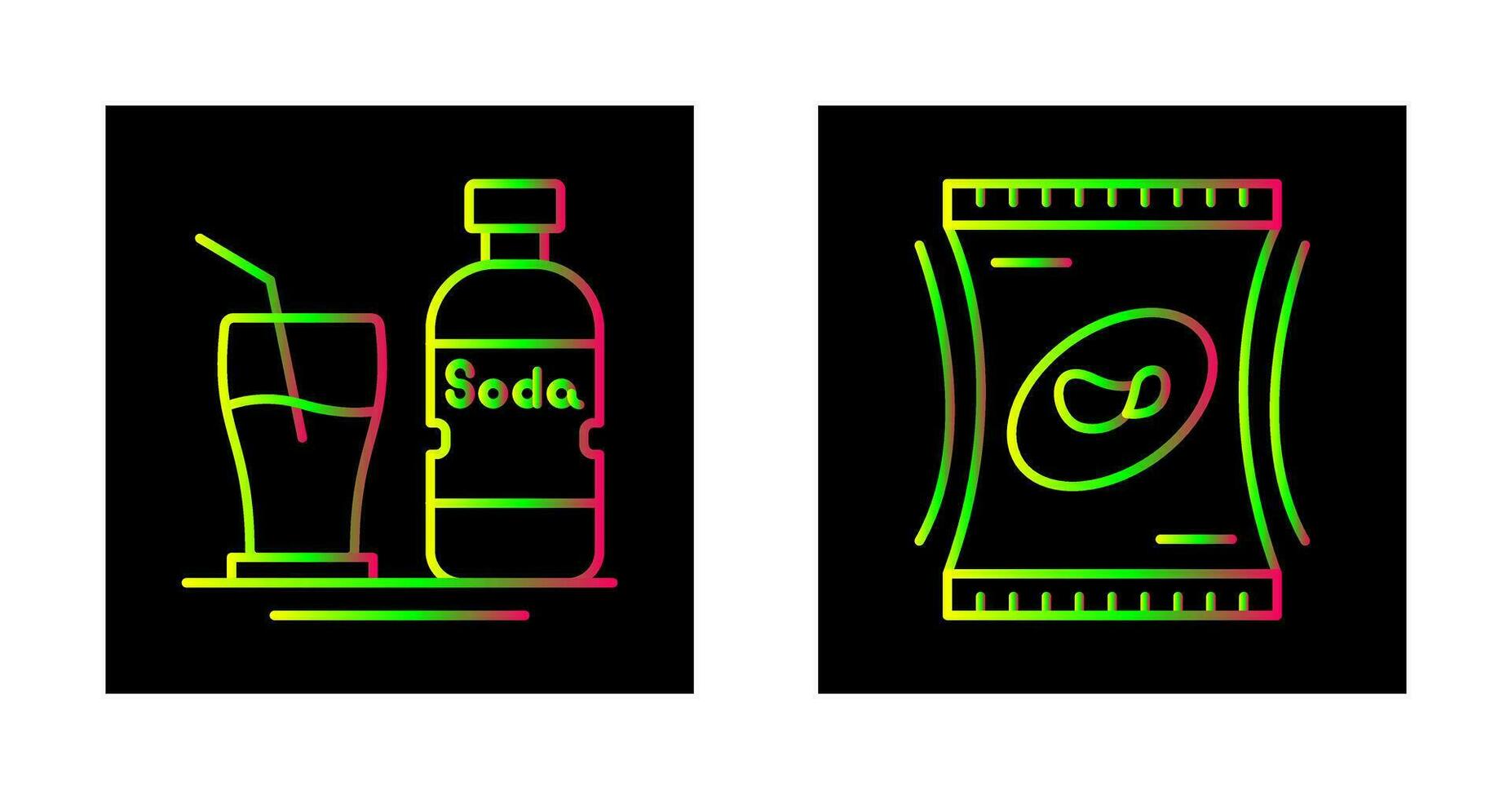 Soda and Snack Icon vector