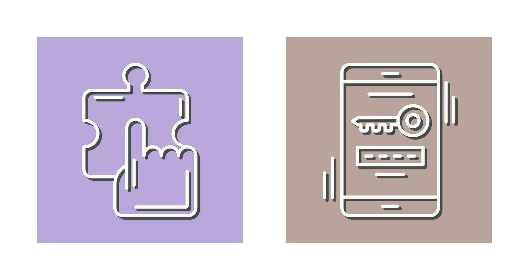 Quick Selection and One Time Password Icon vector