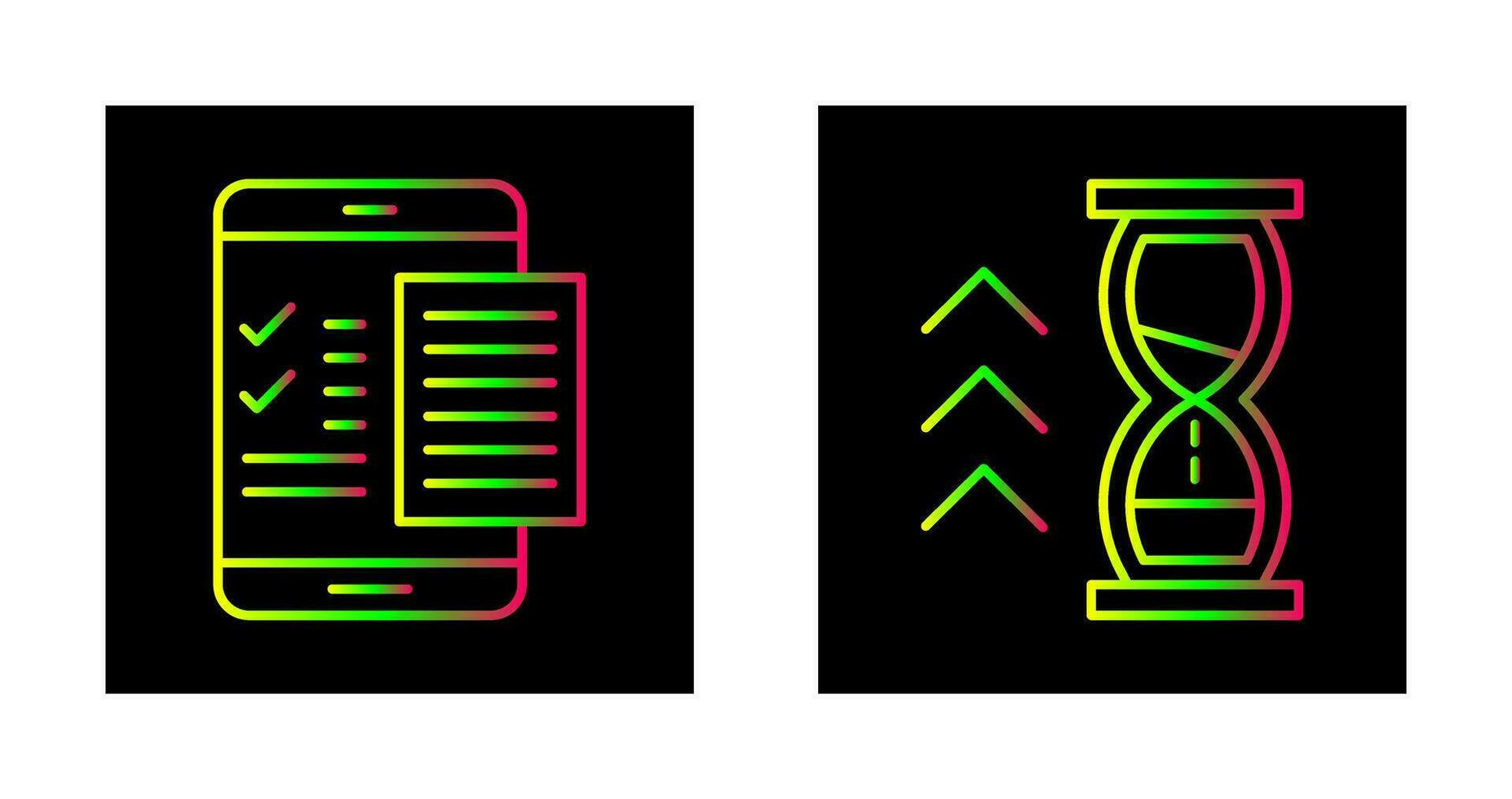 Check List and Quick Response Icon vector