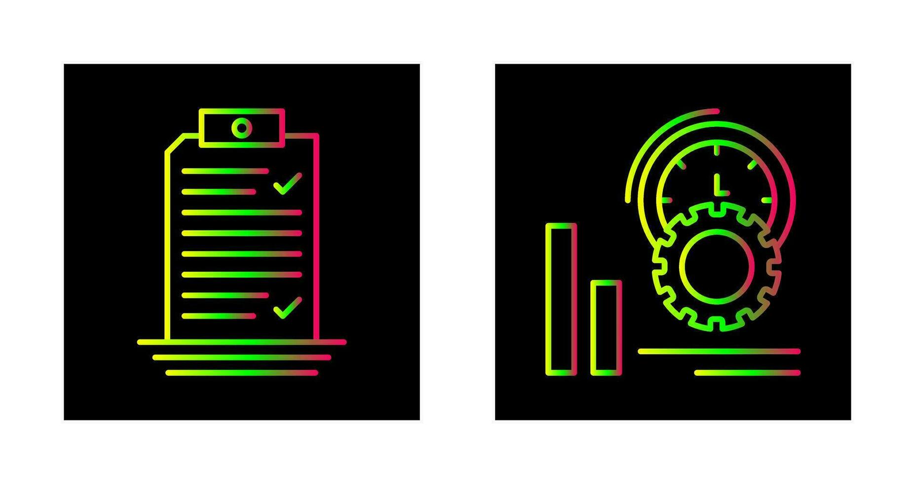 Check List and Performance Icon vector