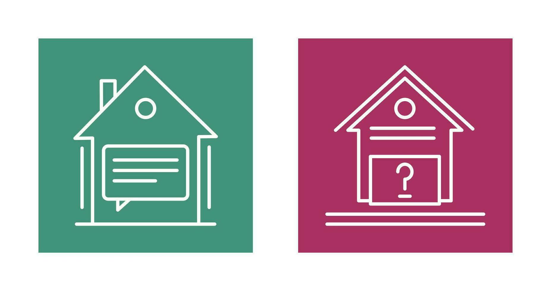 Message and Unknown Icon vector