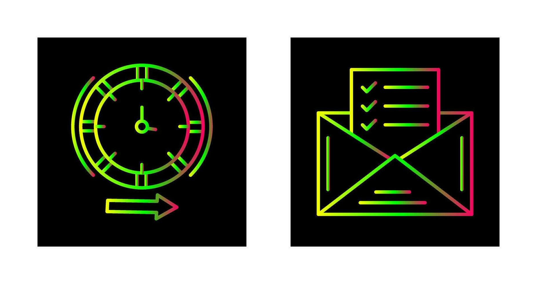 Direction and Check List Icon vector