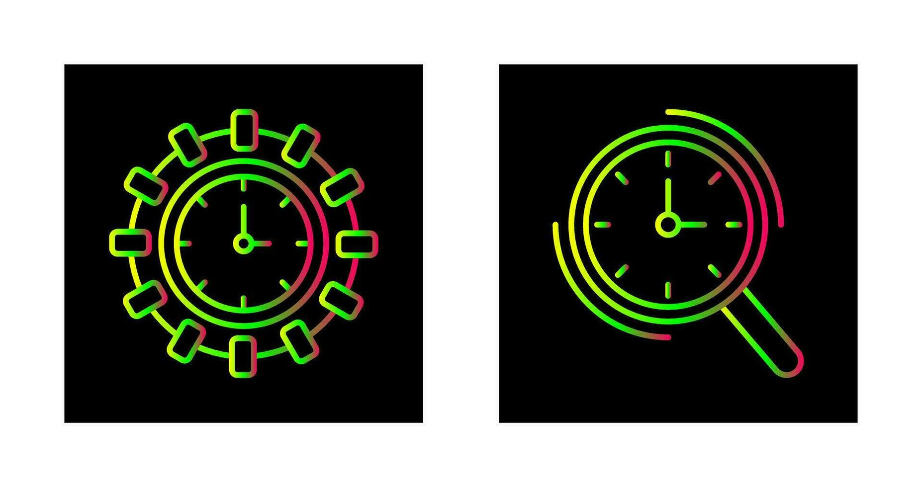 Direction and Magnifier Icon vector