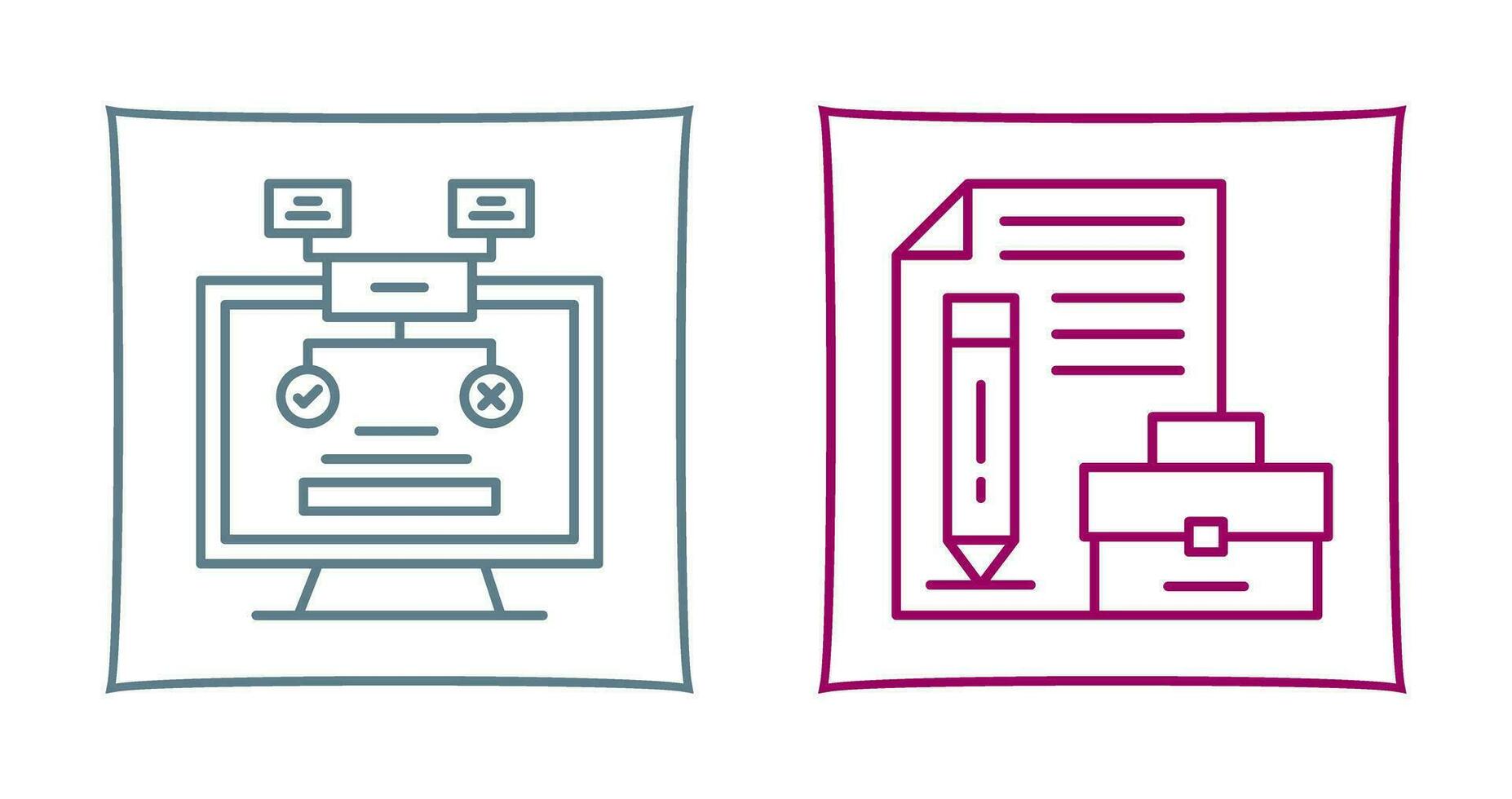 Methodology and Portfolio Icon vector