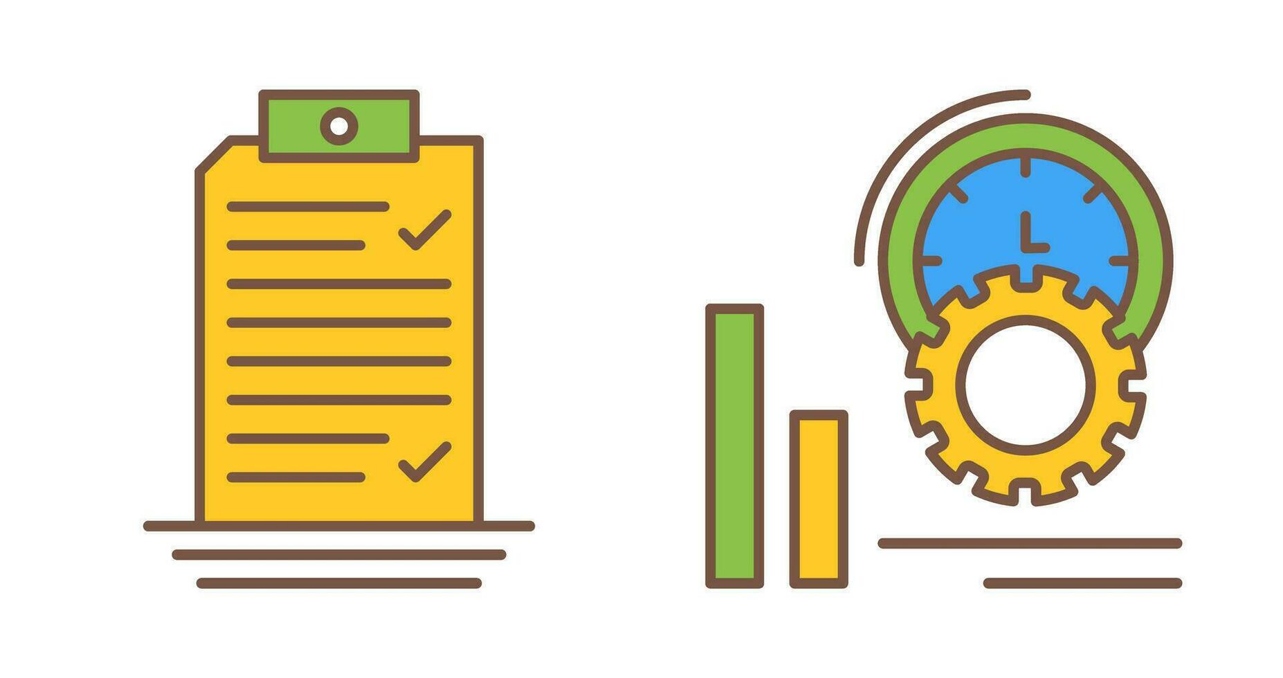 Check List and Performance Icon vector