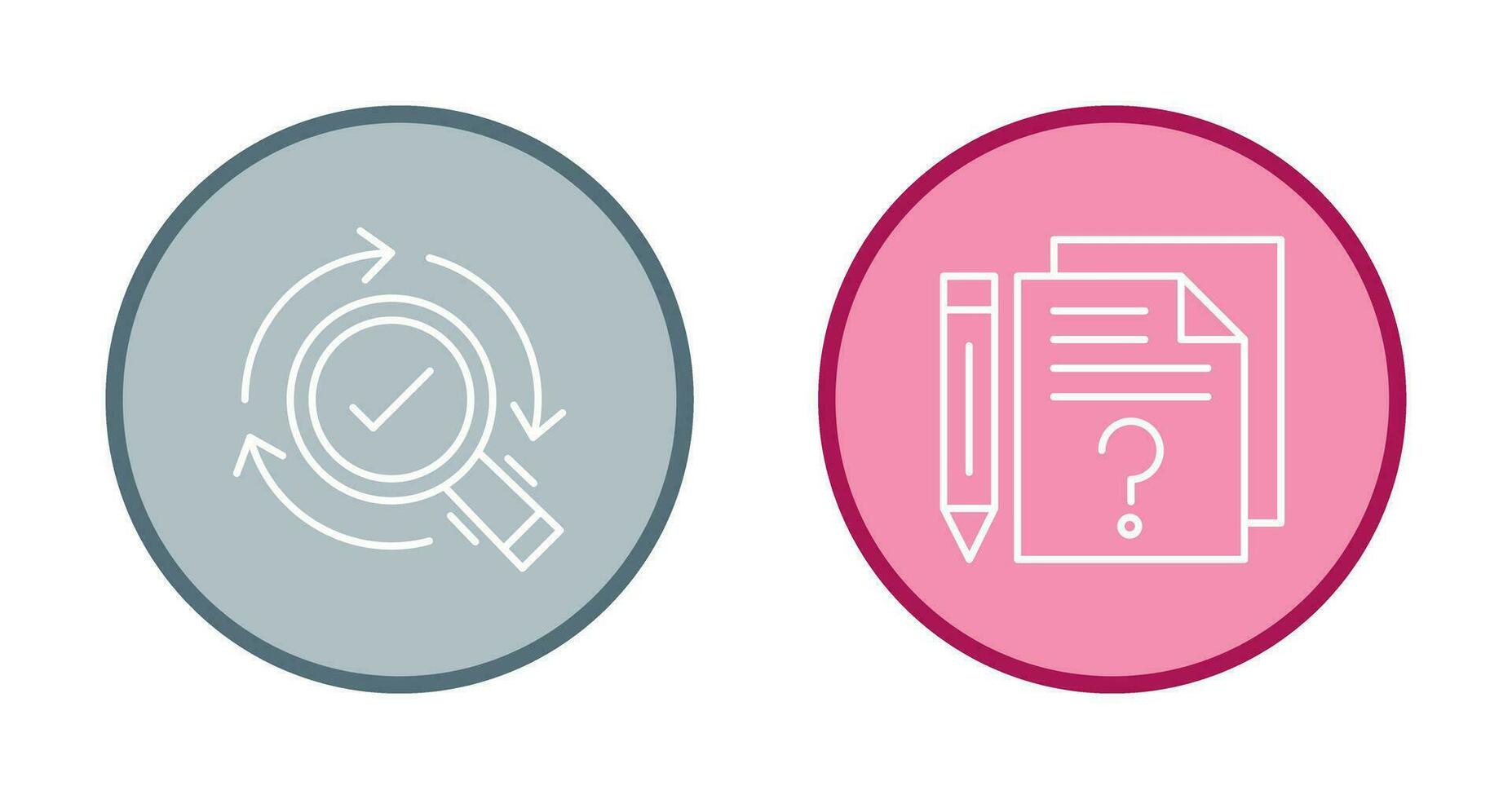 Research and Question Icon vector