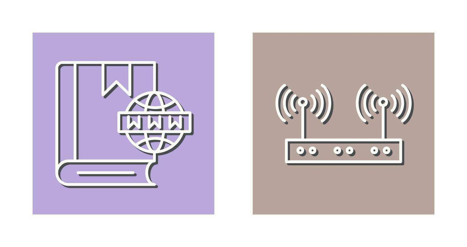 Website and Wireless Icon vector