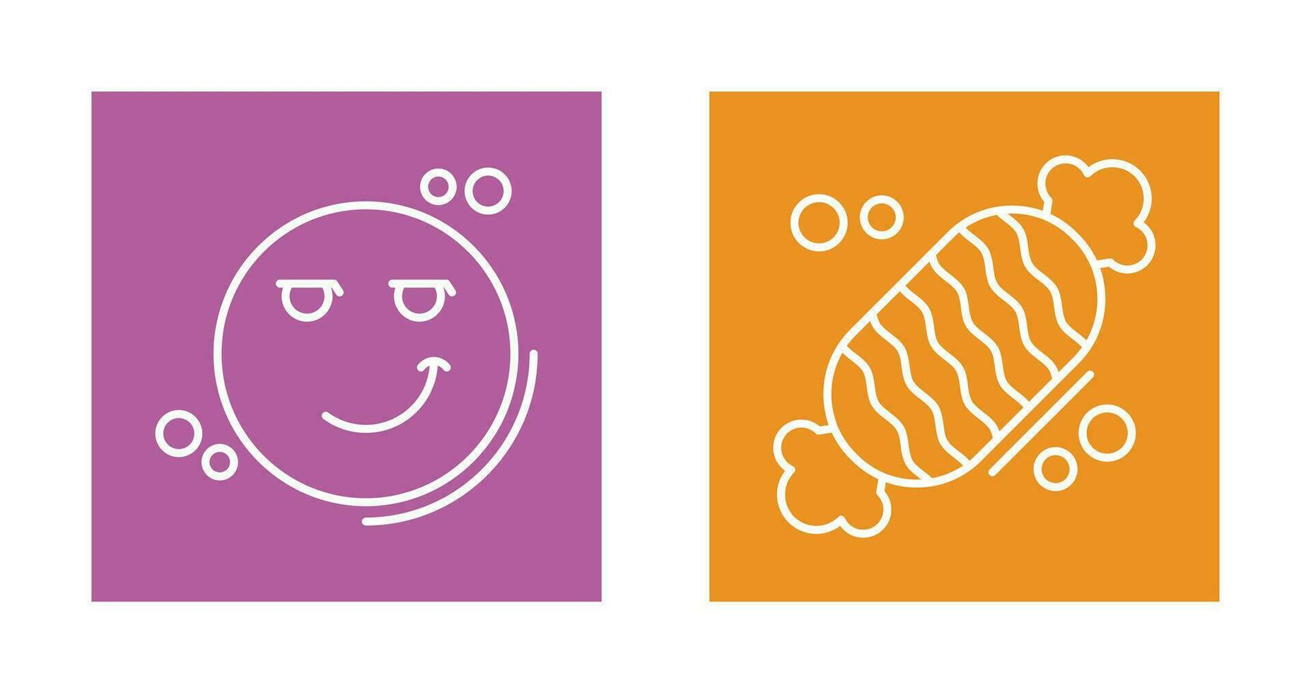 Smirk and Candy Icon vector