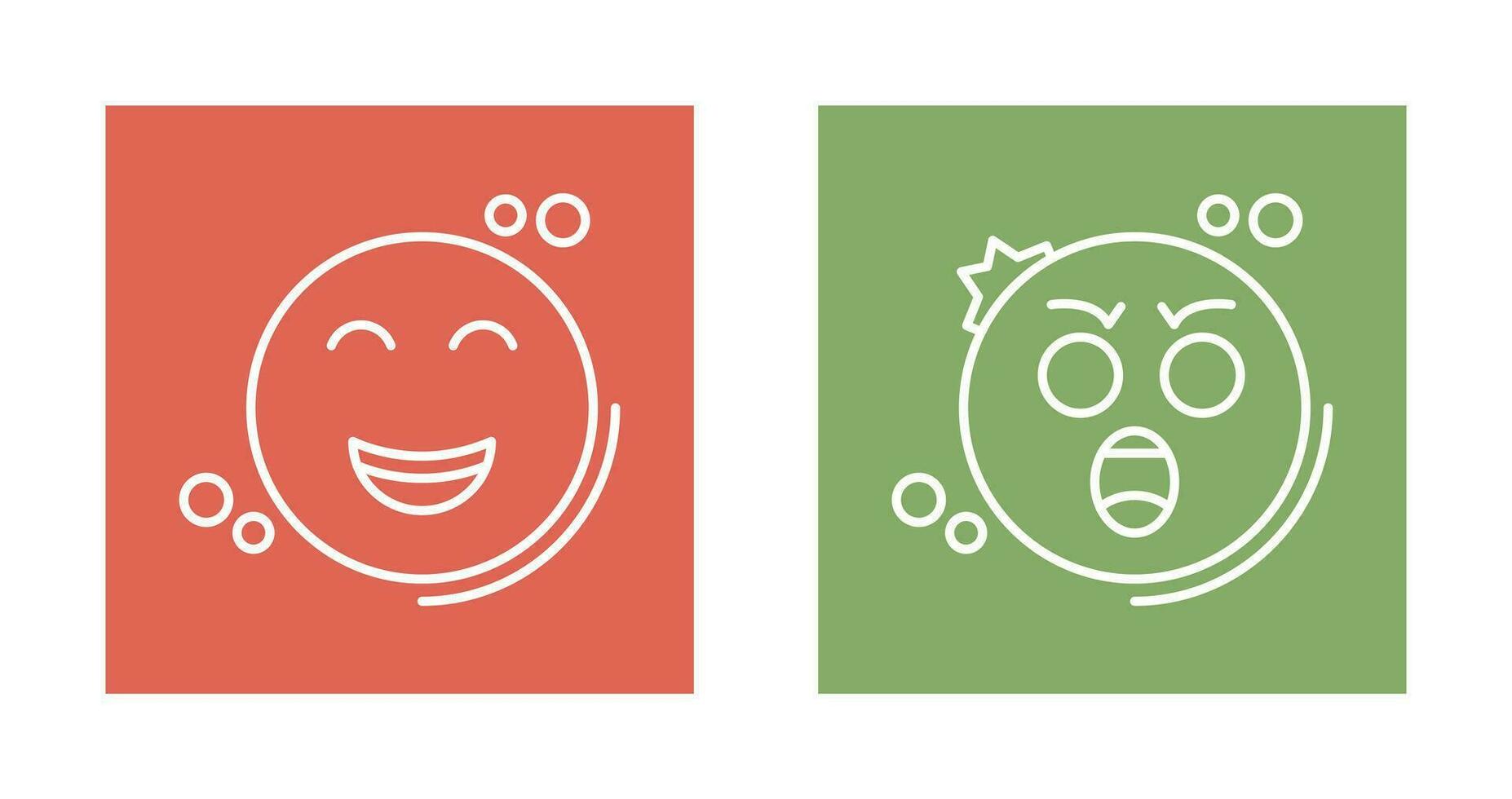Shock and Happy Icon vector