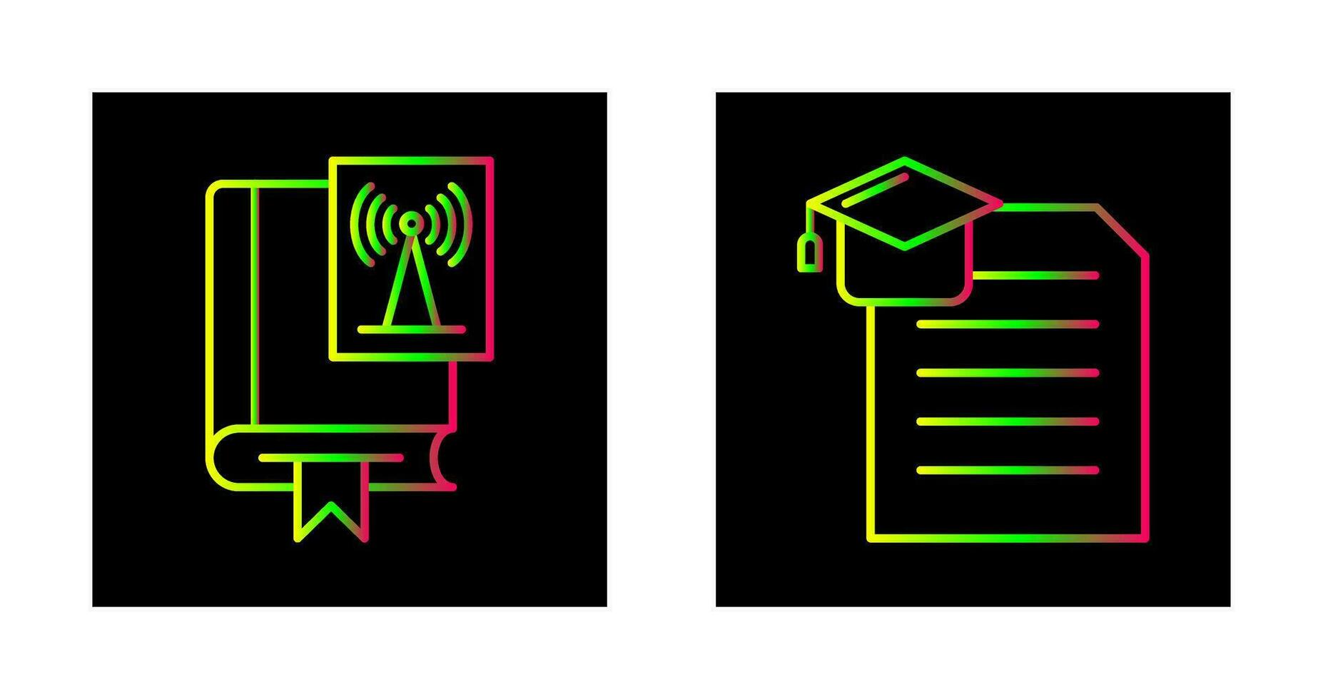 Wireless and Degree Icon vector