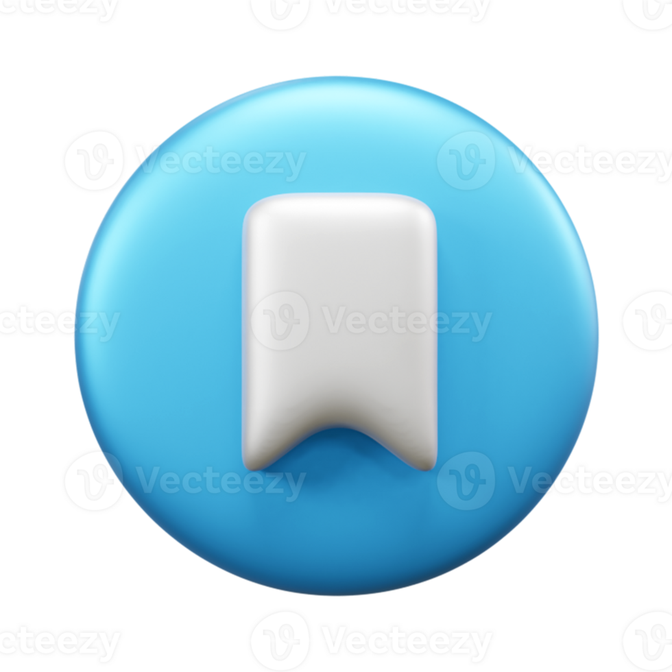 Save 3d illustration icon or Browser bookmark 3d icon png