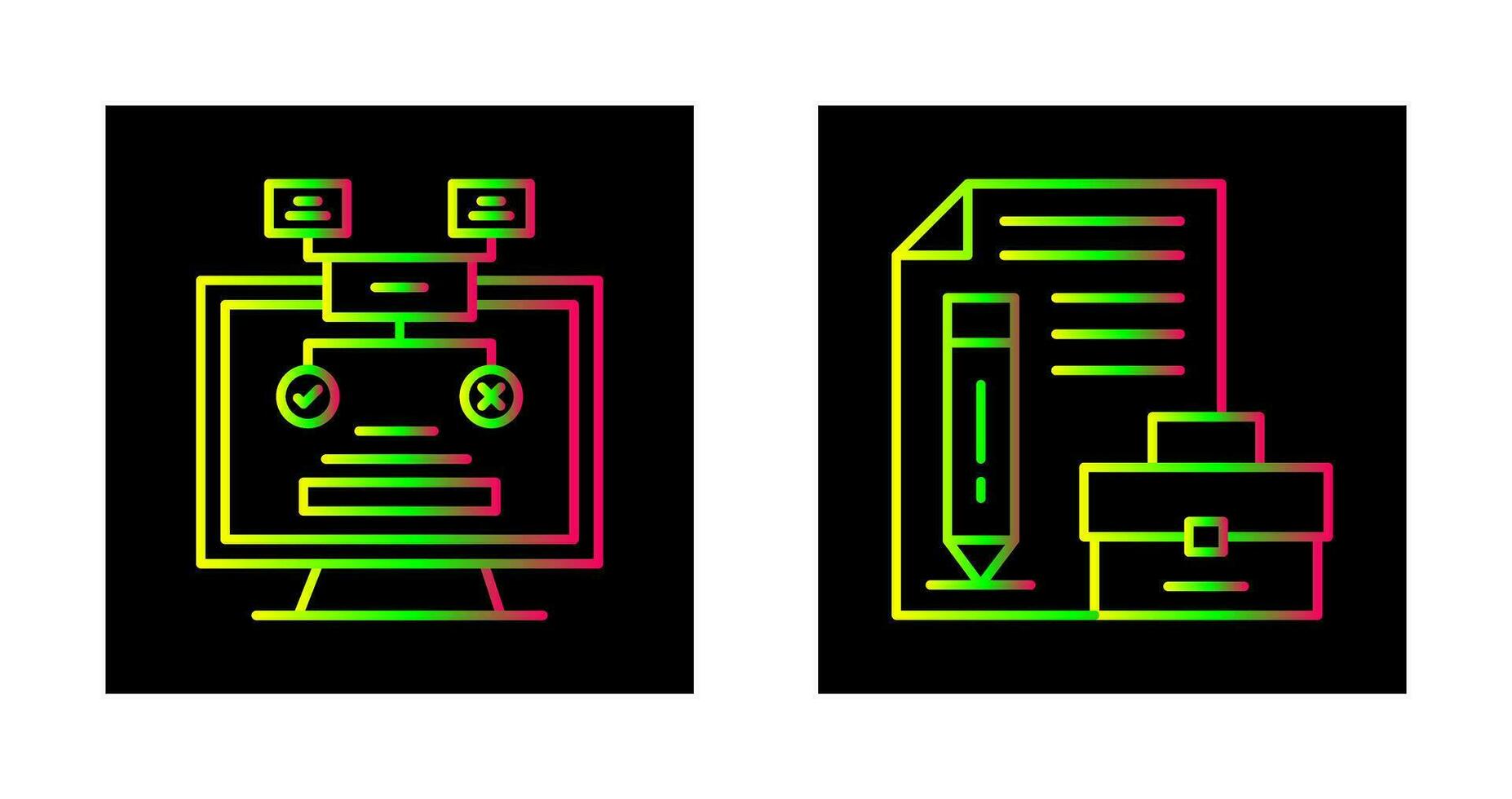 metodología y portafolio icono vector