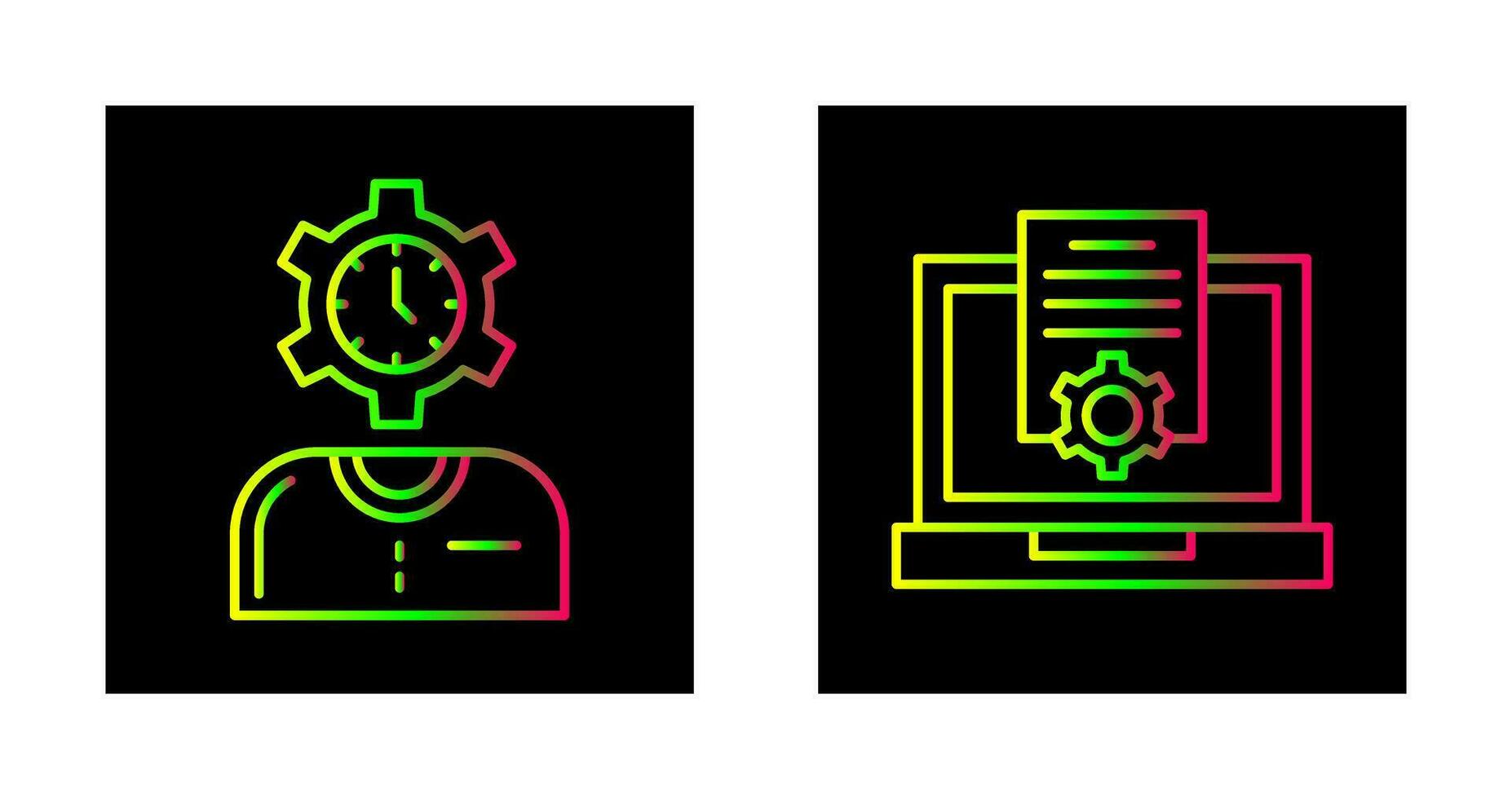 Time and Research Icon vector