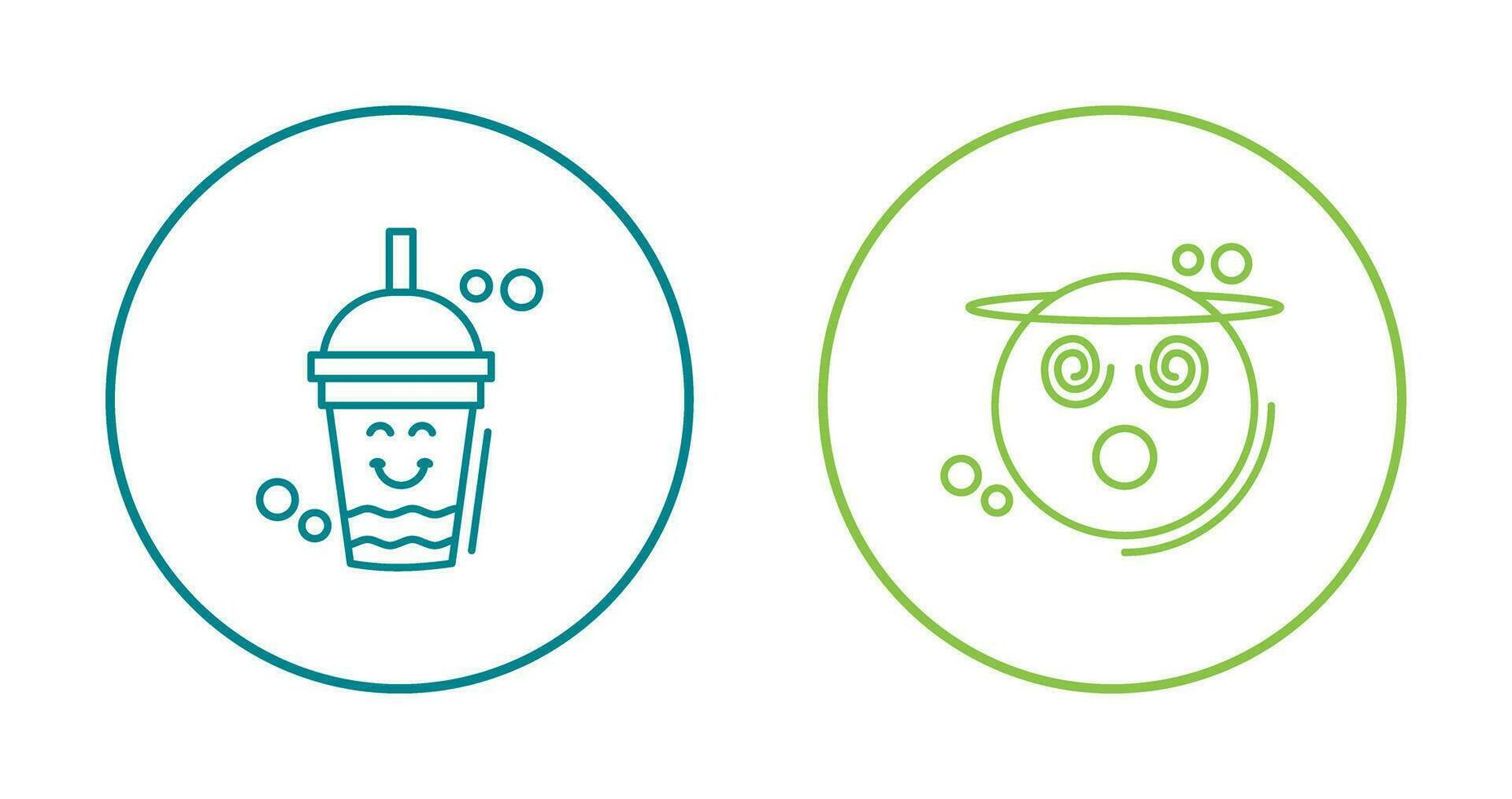 Drink and Dizzy Icon vector