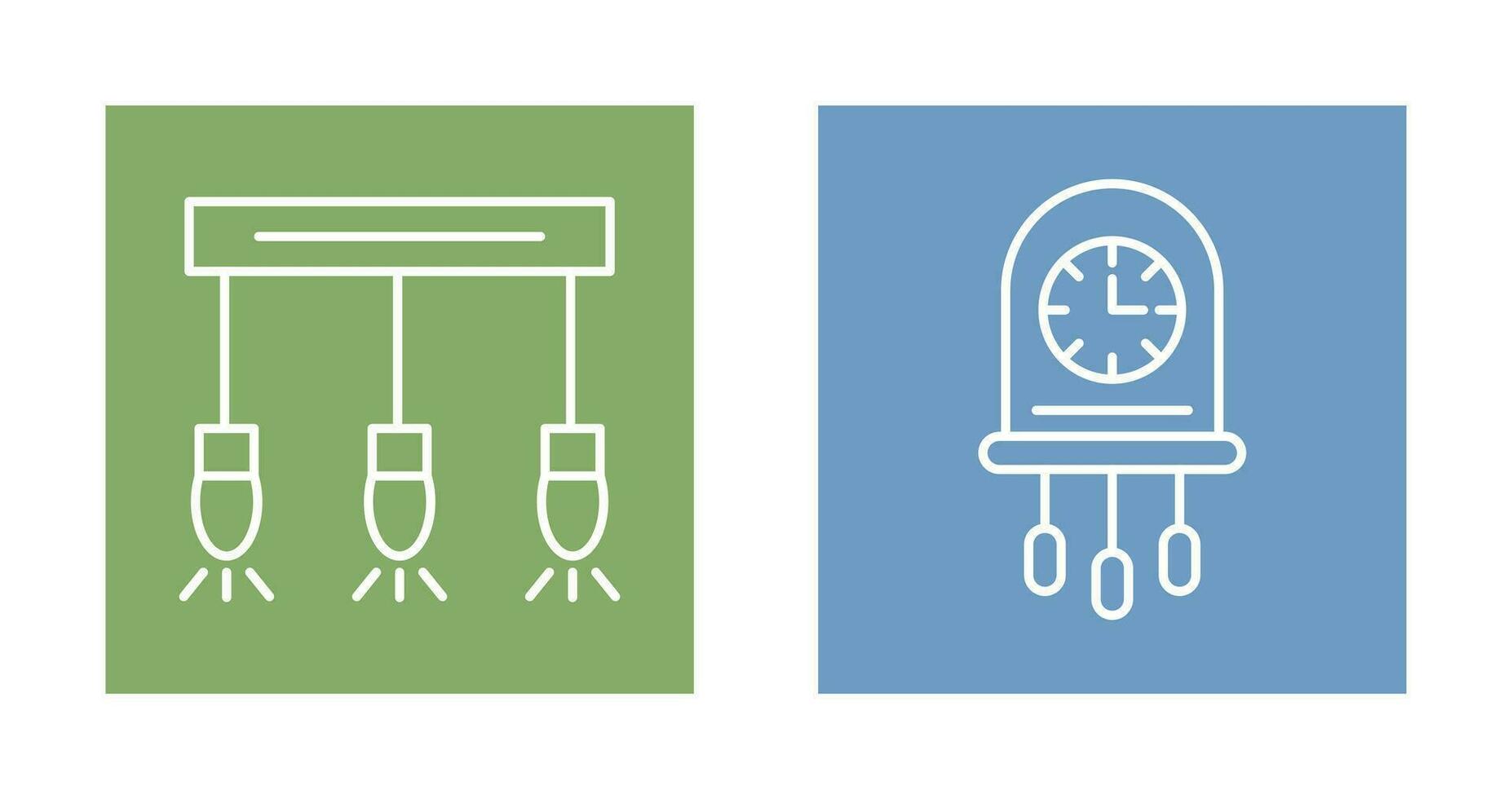 Light and Clock Icon vector
